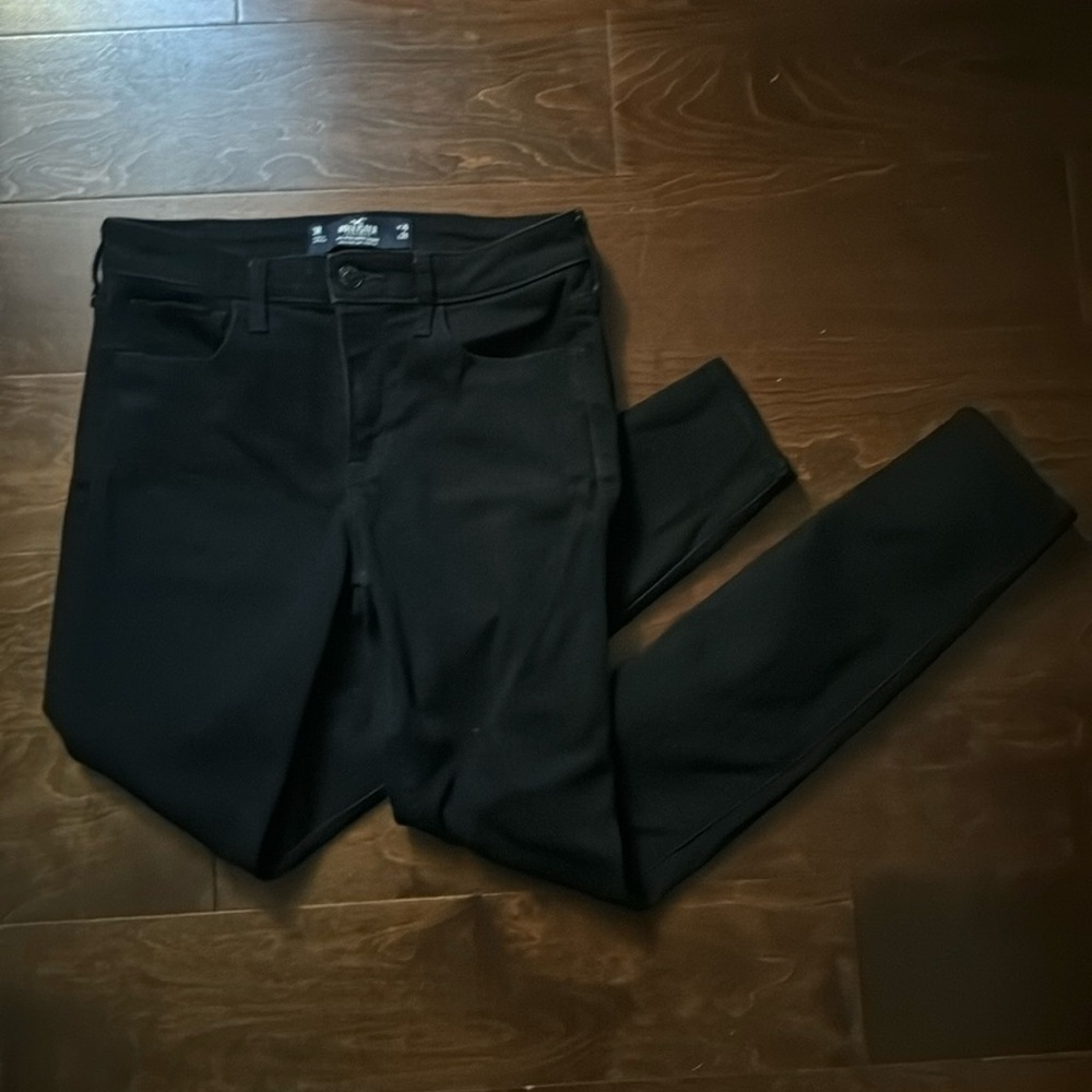 Black Hollister Jeans skinny mid rise